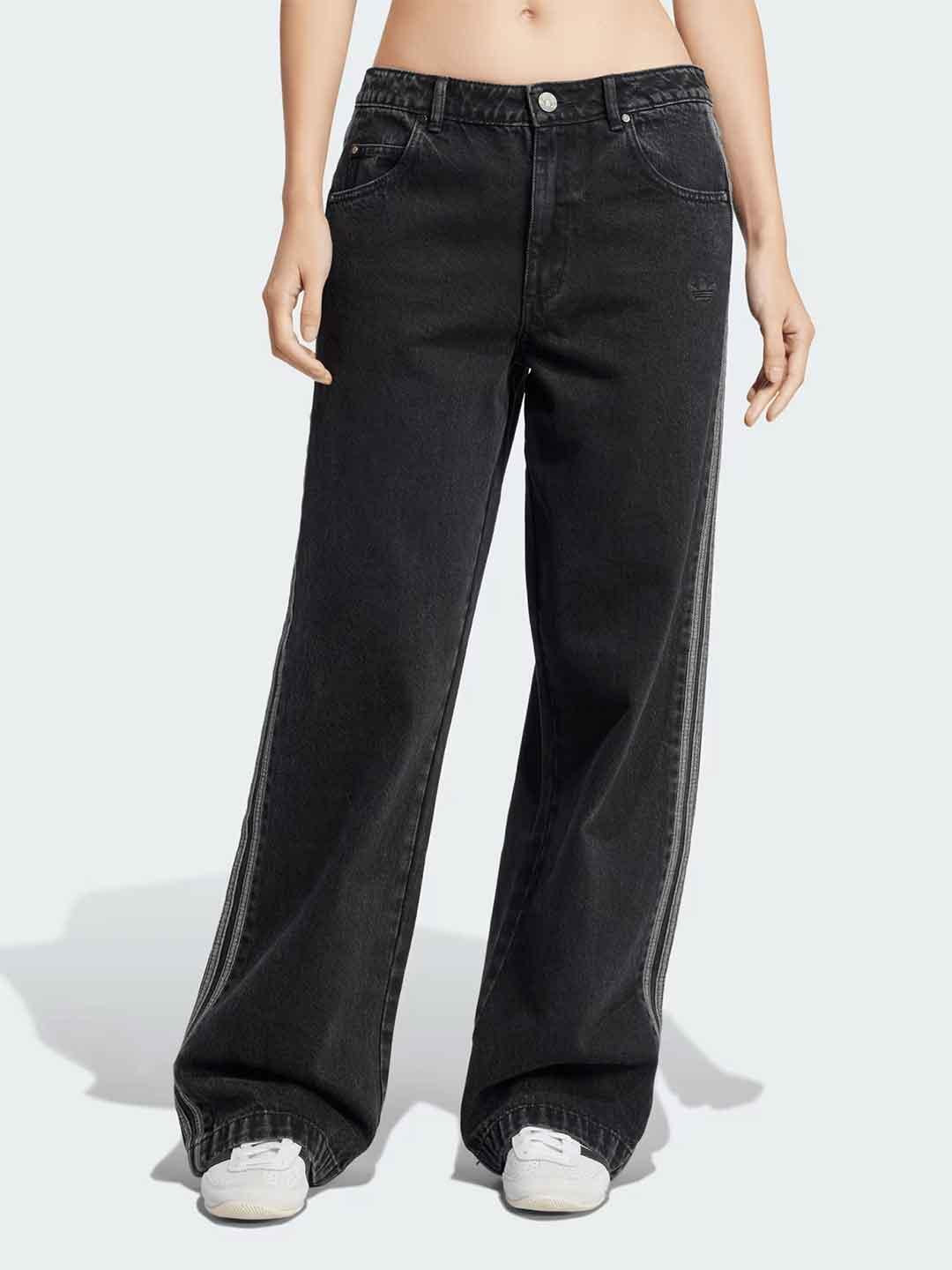 Adidas Adicolor jeans nero JD3109 NERO ADIDAS 