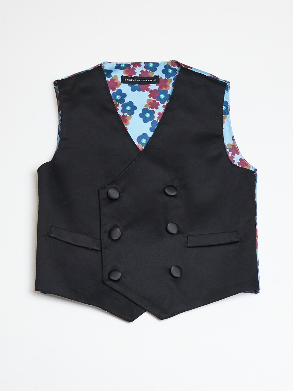 Daniele Alessandrini gilet nero neonati 1296B0872 NERO DANIELE ALESSANDRINI 