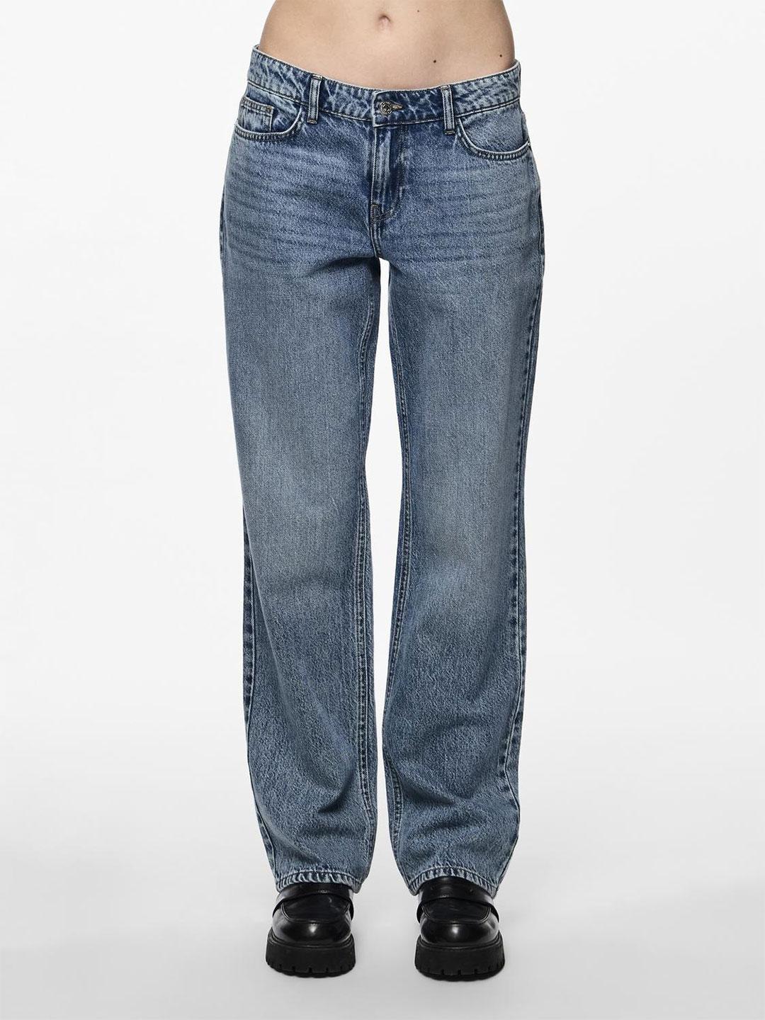 Pieces jeans blu vita bassa 17151219 BLU PIECES 
