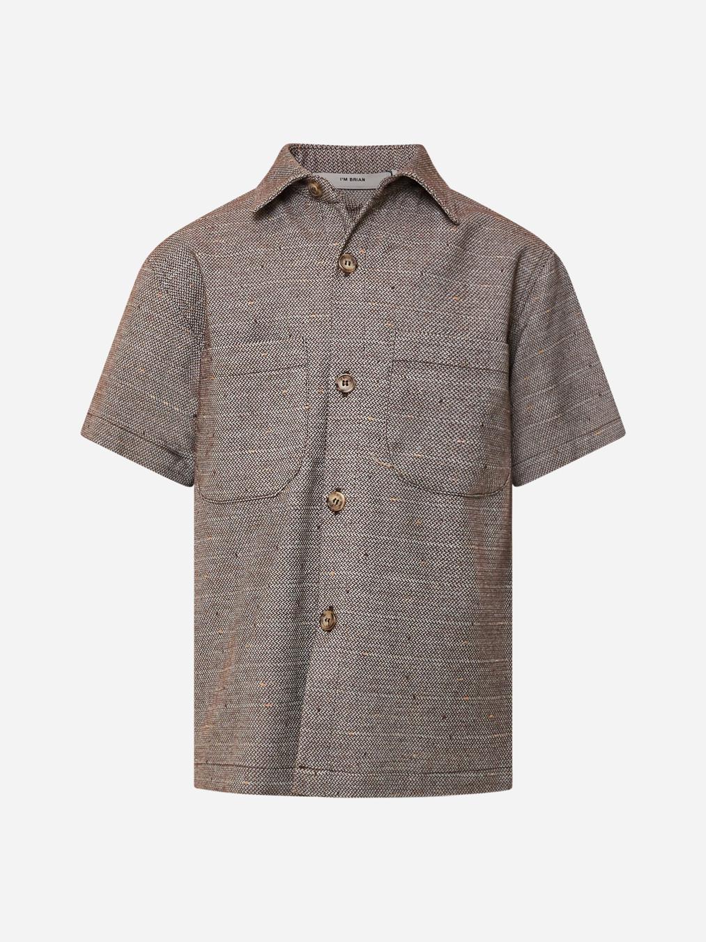 I'm Brian camicia kids marrone con tasche CA2448J MARRONE I'M BRIAN 