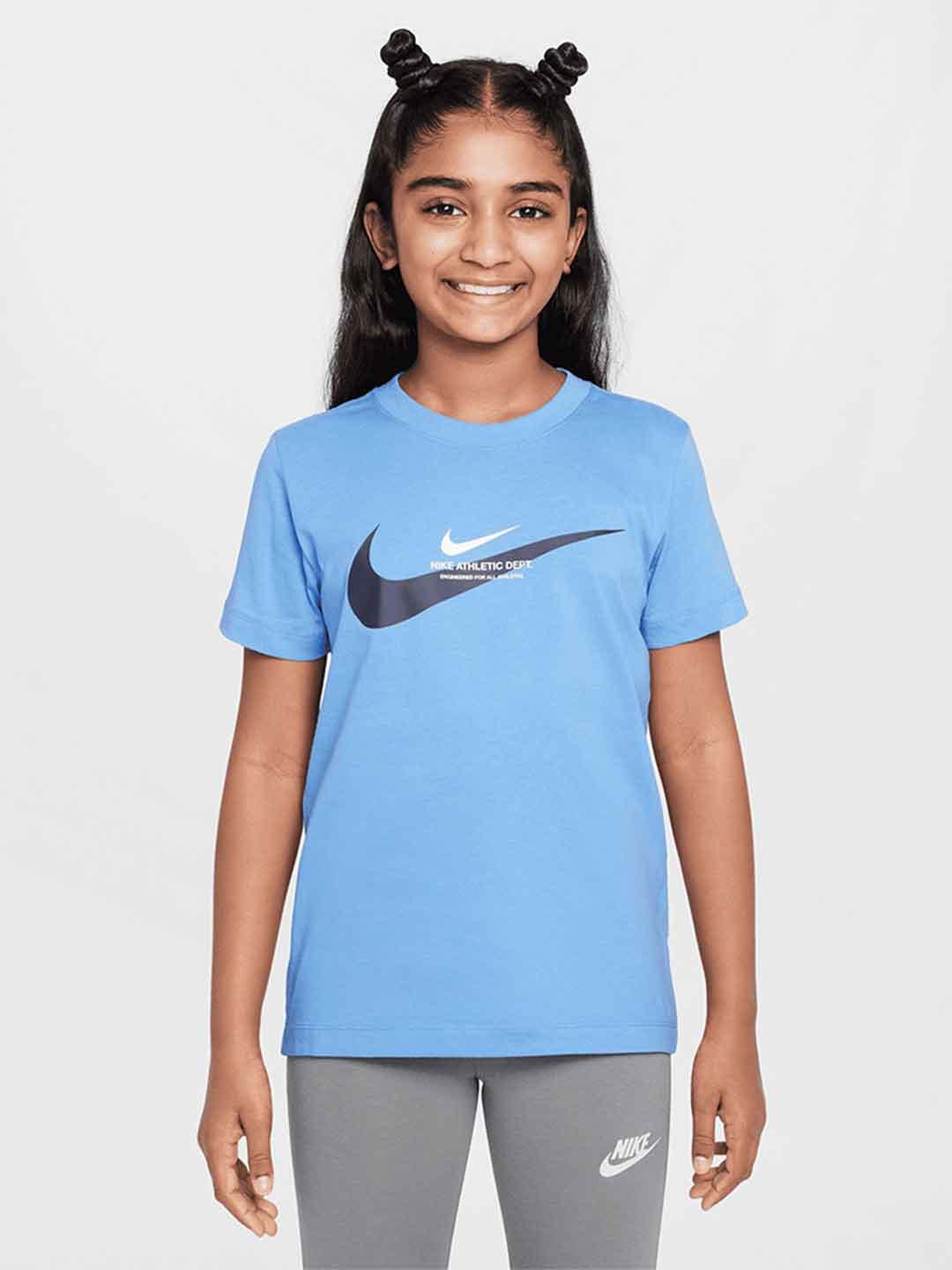 Nike t-shirt kids celeste multilogo HV6970-489 CELESTE NIKE 