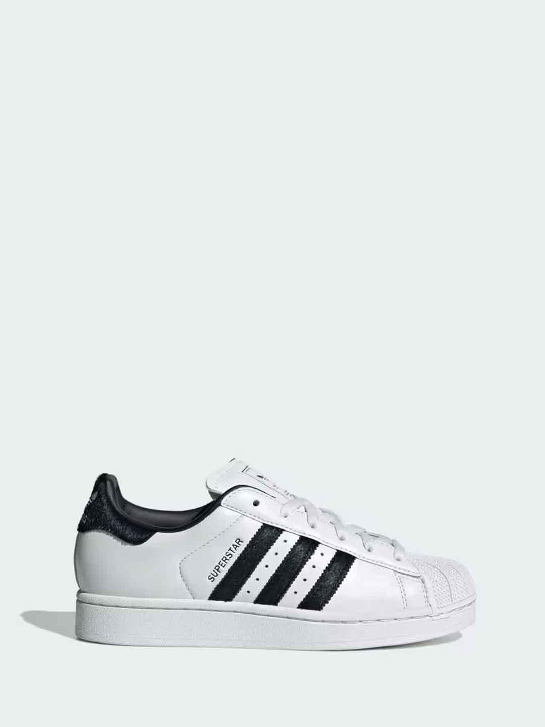 Adidas Superstar II sneakers bianco in cavallino JH7052 BIANCO ADIDAS 