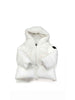 Refrigue piumino kids bianco in pelliccia
