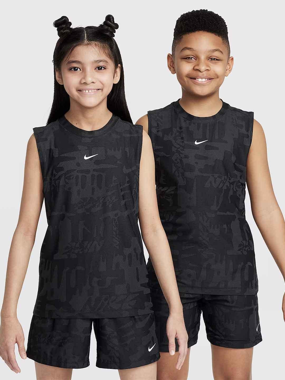 Nike Dri-FIT canotta kids nero HJ3794-010 NERO NIKE 