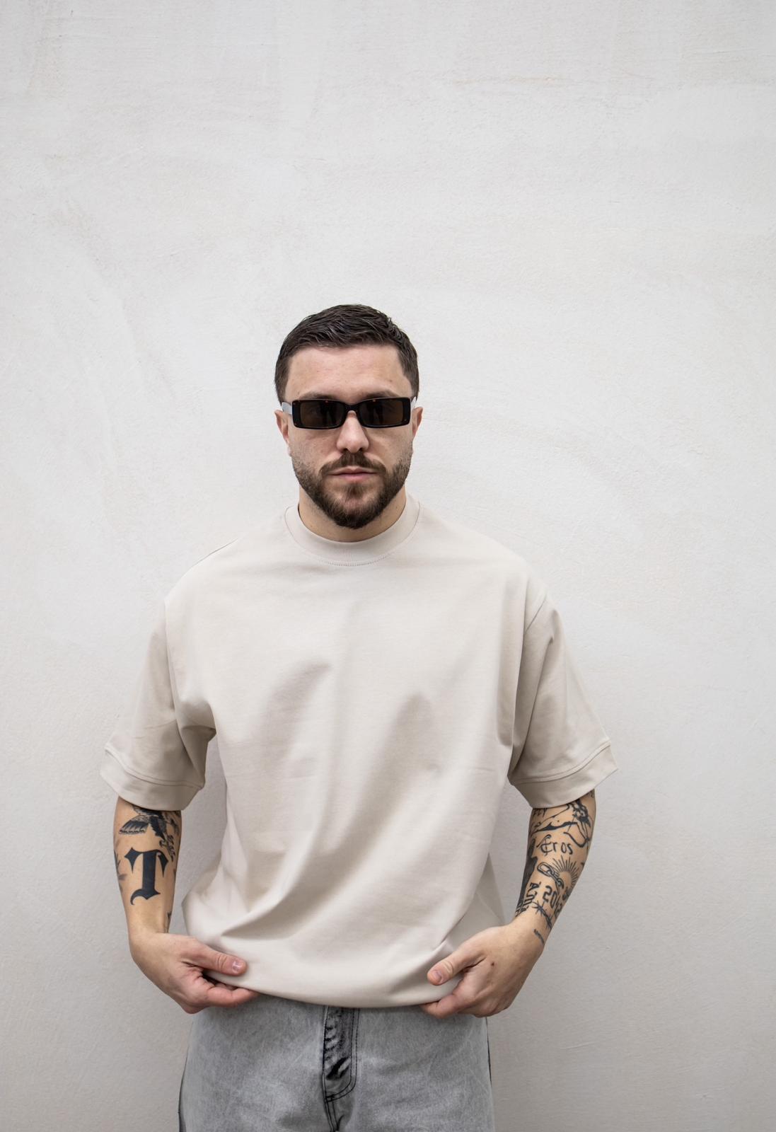 Tokyo Compact t-shirt beige con polsino TKN008 BEIGE TOKYO 