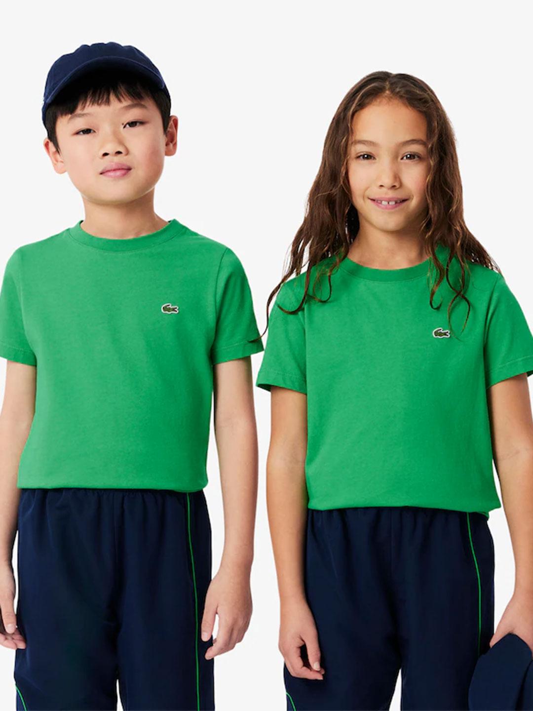 Lacoste t-shirt kids verde 2-16 anni TJ1122 VERDE LACOSTE 