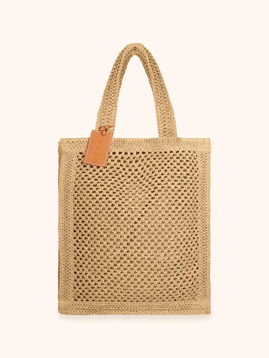 Me Fui borsa beige in rafia MA26-SW0050LB BEIGE ME FUI 