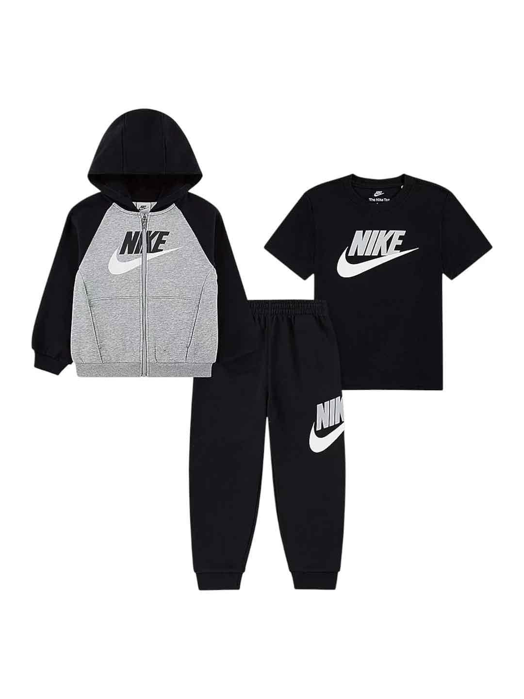 Nike coordinato grigio con zip 86N341-023 GRIGIO NIKE 