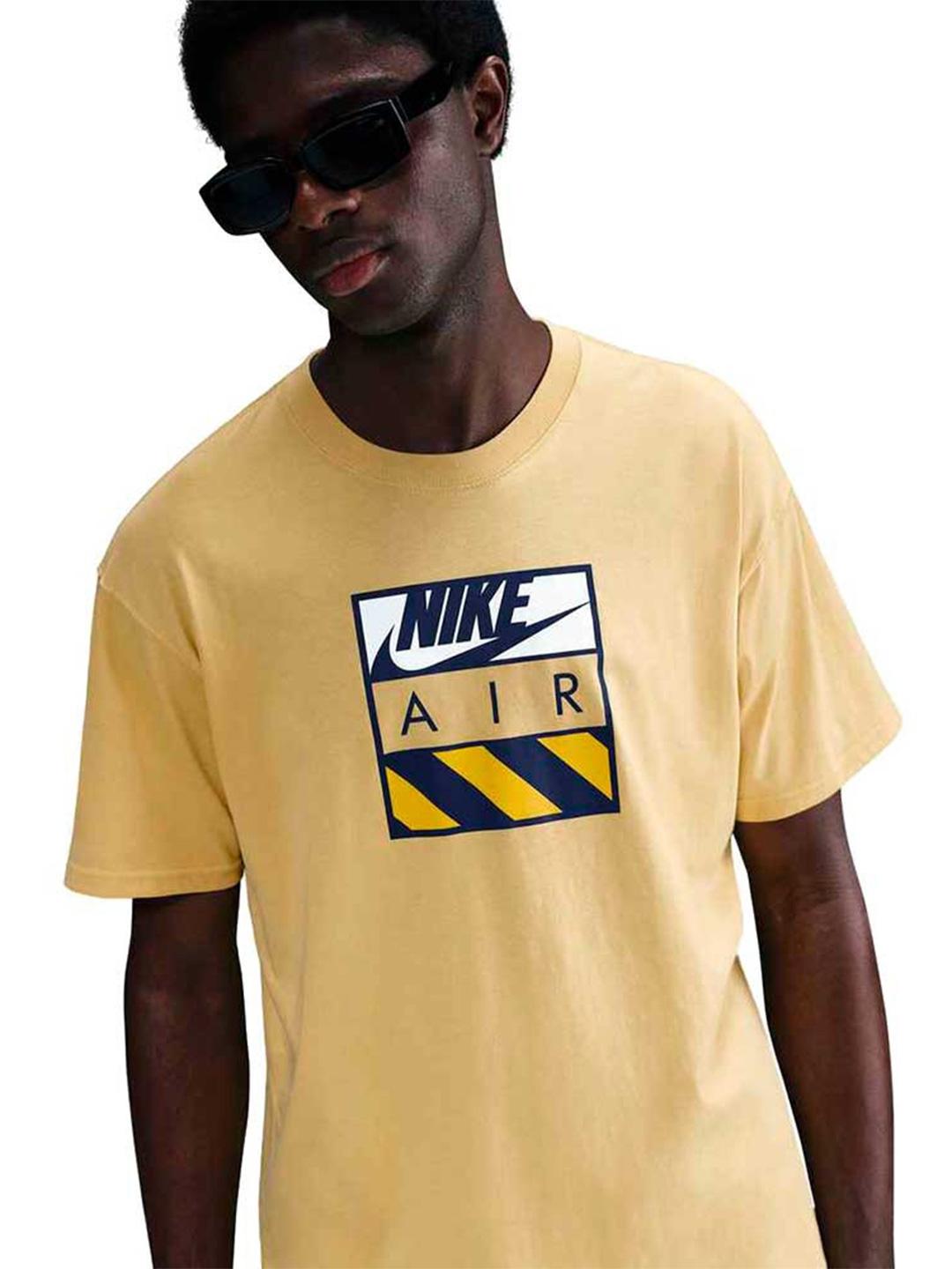Nike t-shirt giallo ocra Air HJ0578-700 GIALLO NIKE