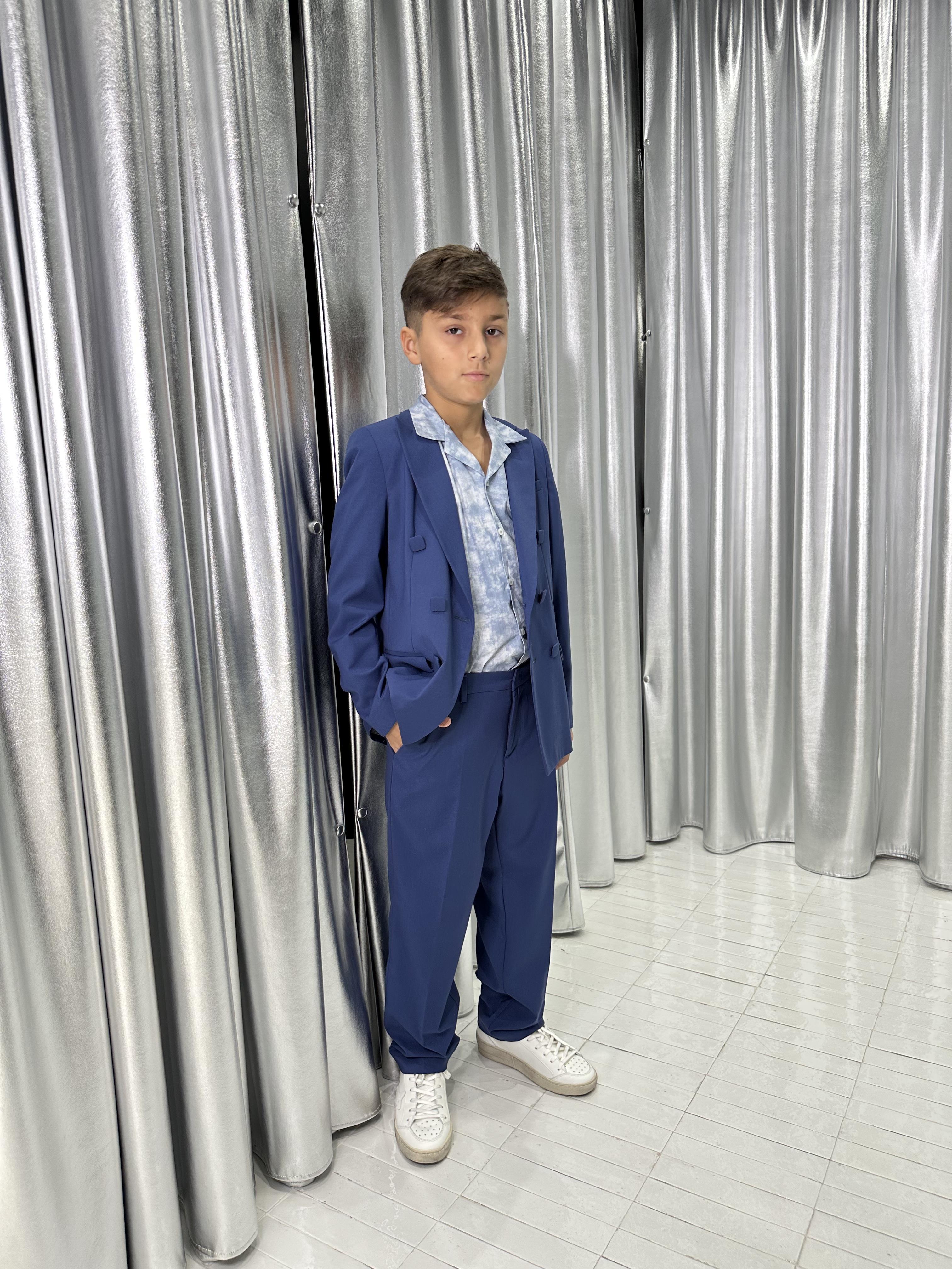 I'm Brian camicia kids azzurro a fantasia CA2871J FANTASIA I'M BRIAN 