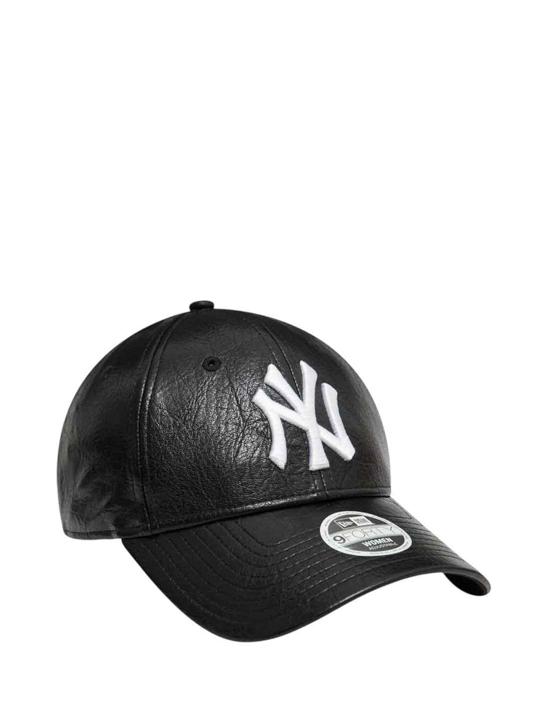 New Era 9Forty cappello nero in pelle 60595385 NERO NEW ERA 