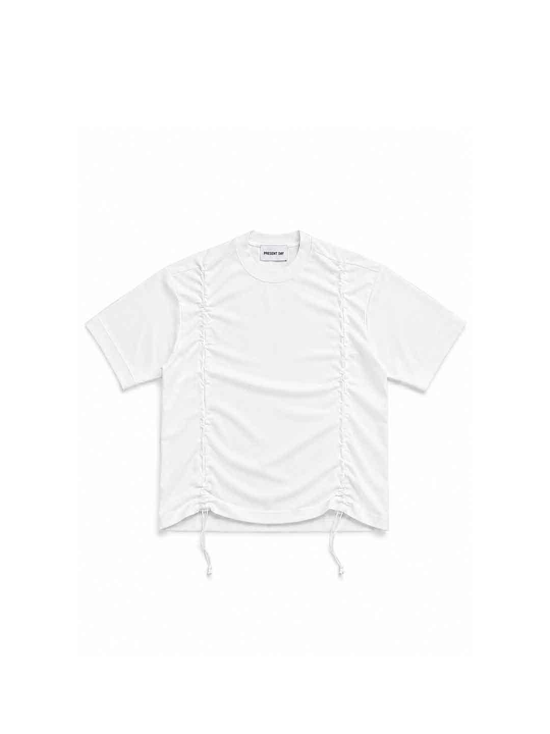 Present Day t-shirt bianco con coulisse PRS157 BIANCO PRESENT DAY 