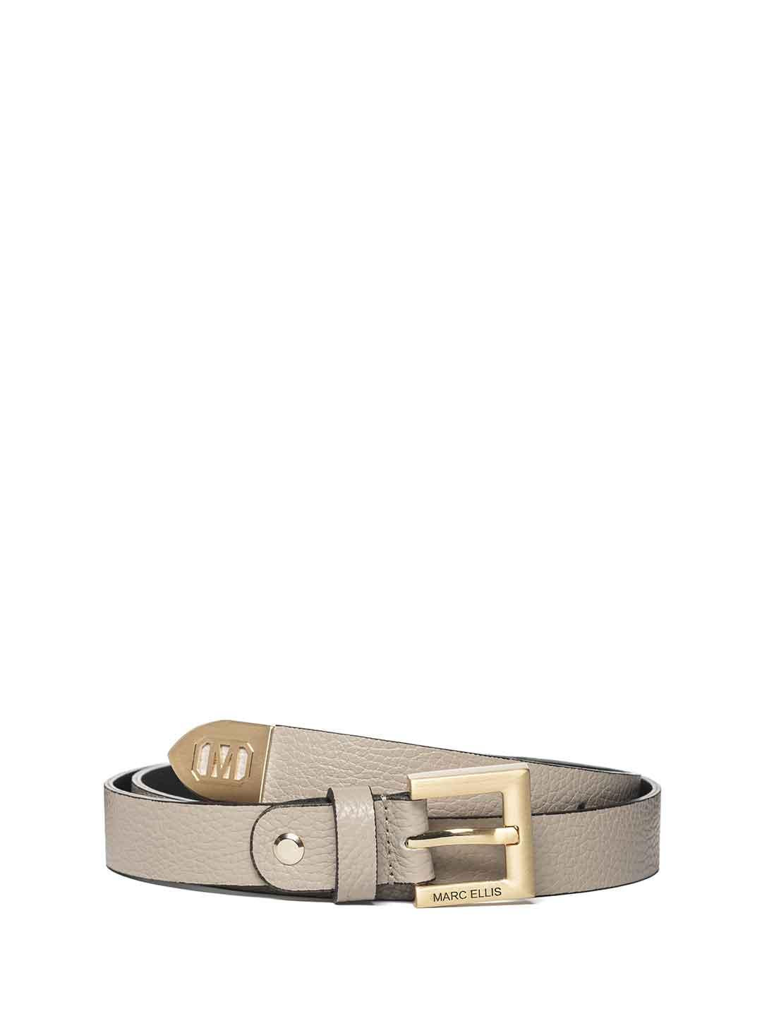 Marc Ellis 161 cintura beige fibbia quadrata oro ME BELT - 161 BEIGE MARC ELLIS 