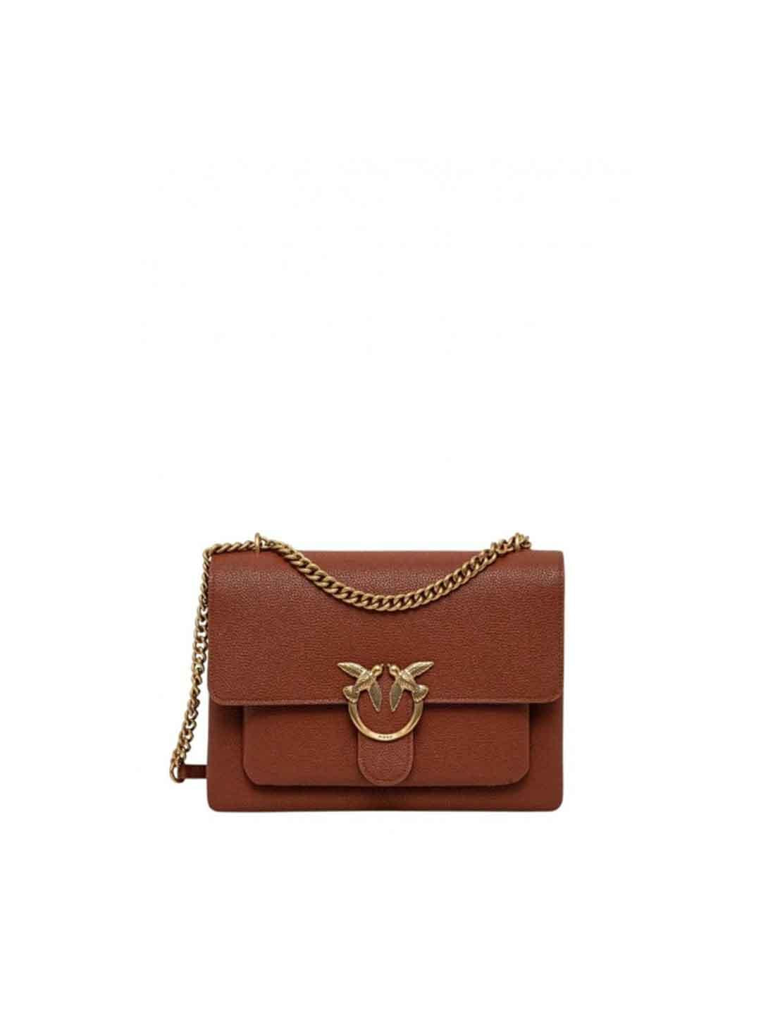 Pinko Love One Soft Big borsa cuoio 104527 A29Q CUOIO PINKO 