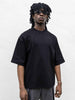 Present Day  t-shirt nero con cuciture
