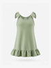 Island Coco abito kids verde con volant 9-36 mesi