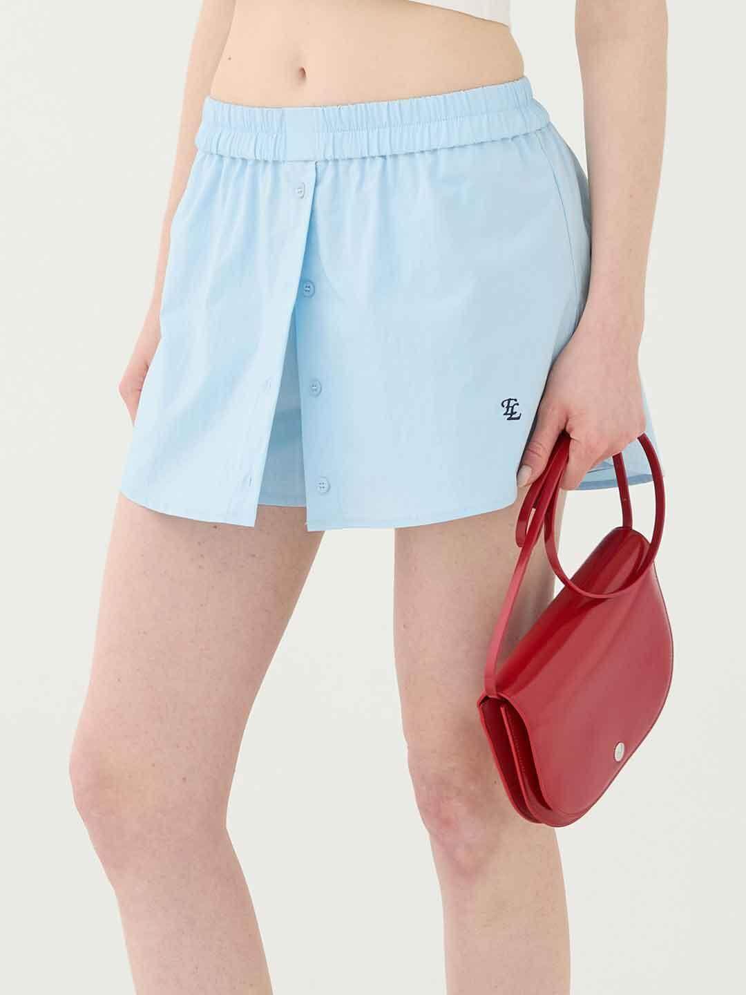 Eleh shorts celeste con ricamo SS260181 CELESTE ELEH 