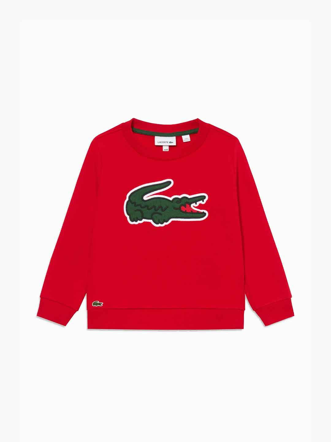 Lacoste felpa kids rosso 847092-RCJ ROSSO LACOSTE 