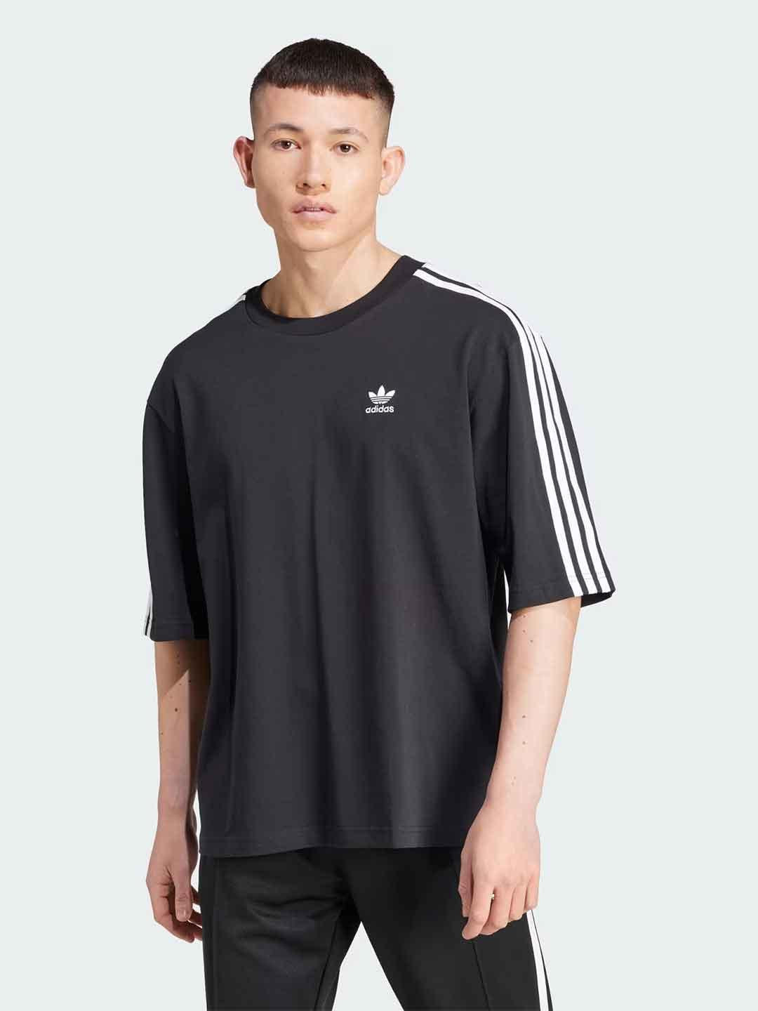 Adidas t-shirt nero oversize IZ1832 NERO ADIDAS 
