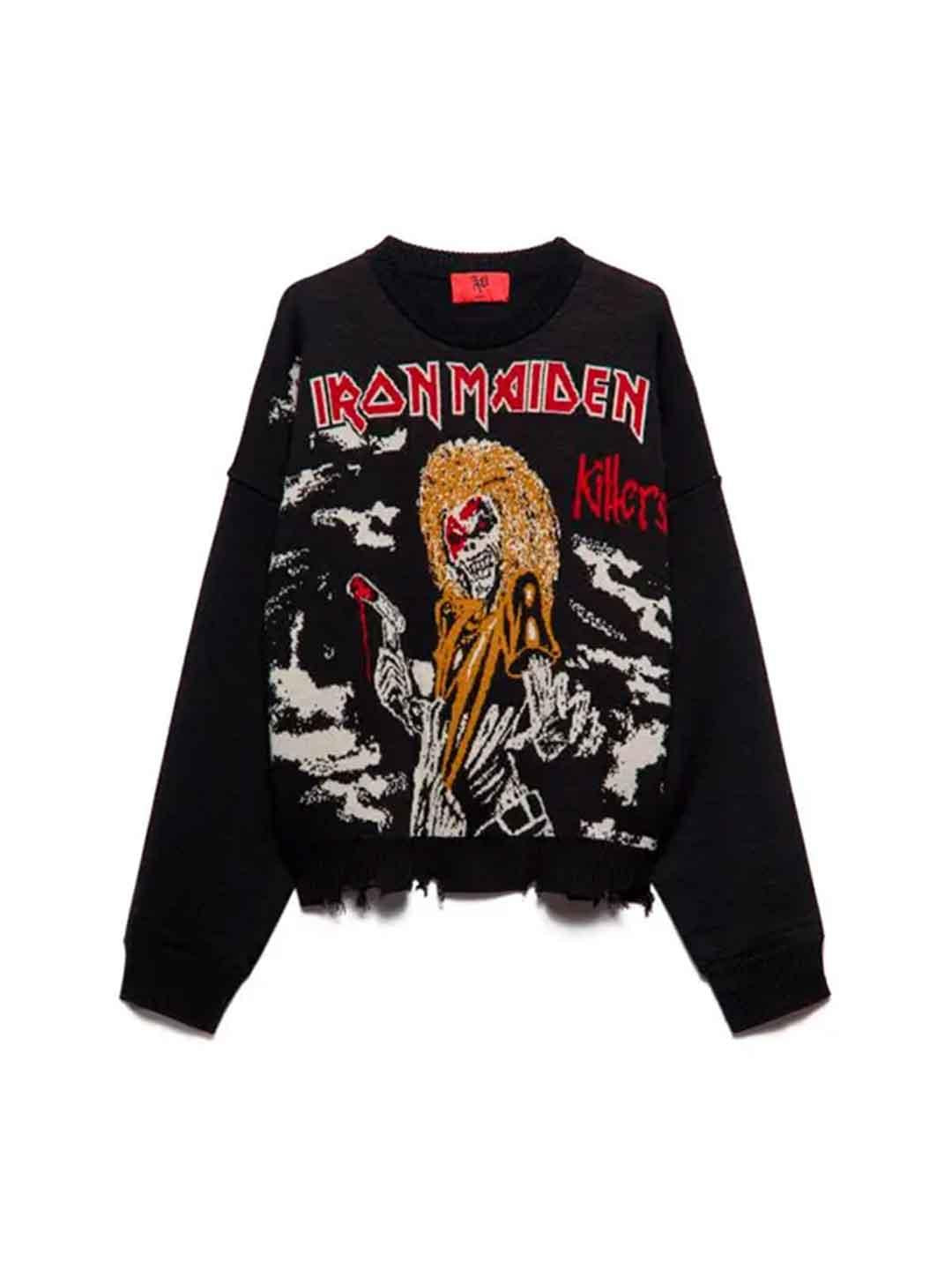 Aniye By maglione nero Iron Maiden I58 181066 NERO ANIYE BY 