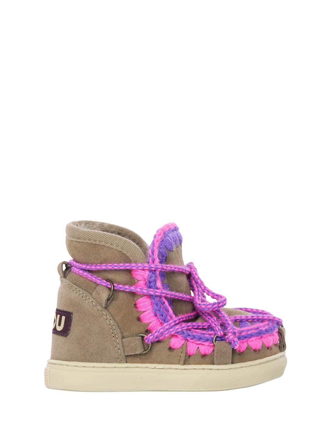 Mou Eskimo Sneaker kid stivali kids fango con lacci FK111020A FANGO MOU 