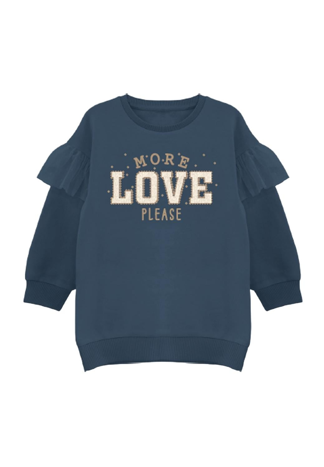 Name It felpa kids blu con scritta Love in rilievo 13232153 BLU NAME IT 