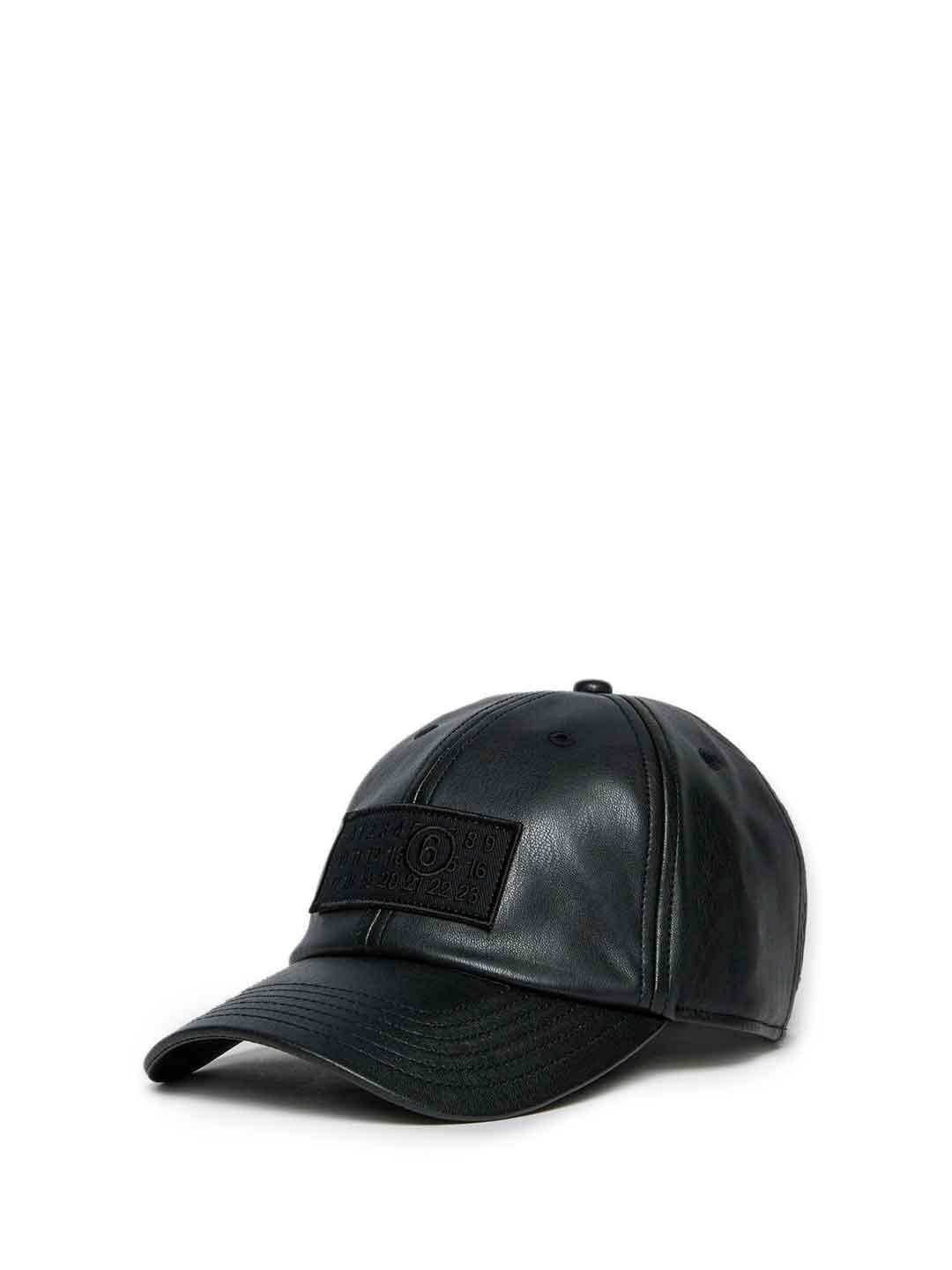 Maison Margiela cappello nero in pelle M60919 MM05T NERO MAISON MARGIELA 