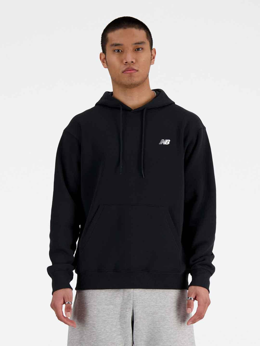 New Balance felpa nero con cappuccio MT41511BK NERO NEW BALANCE 