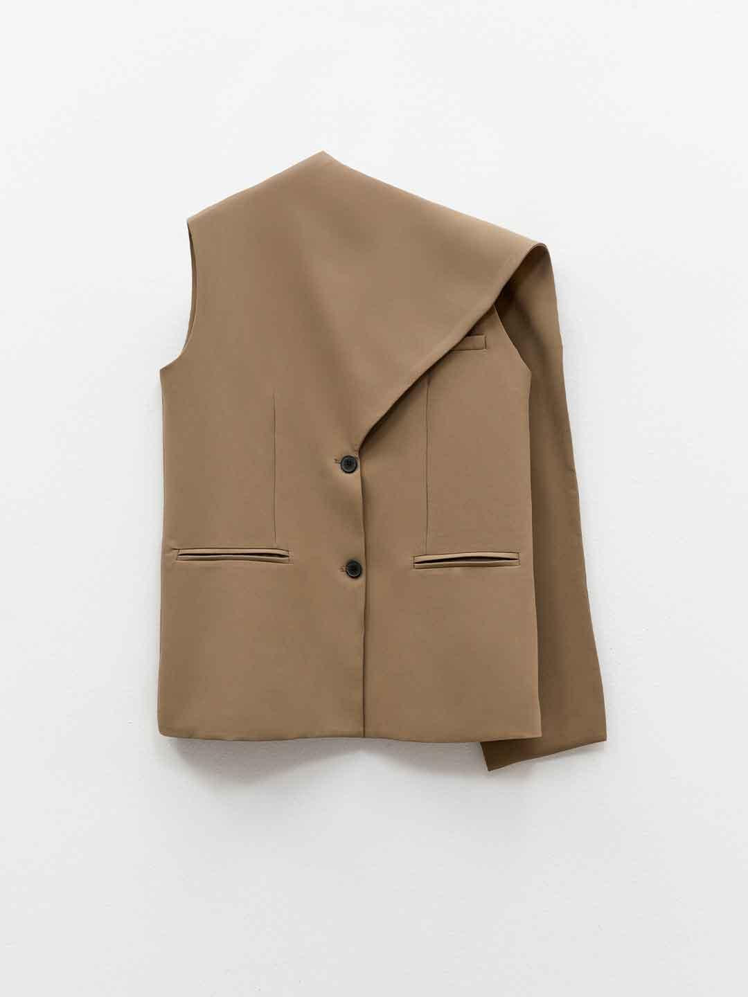 Eleh gilet tabacco 001 VERDE ELEH 