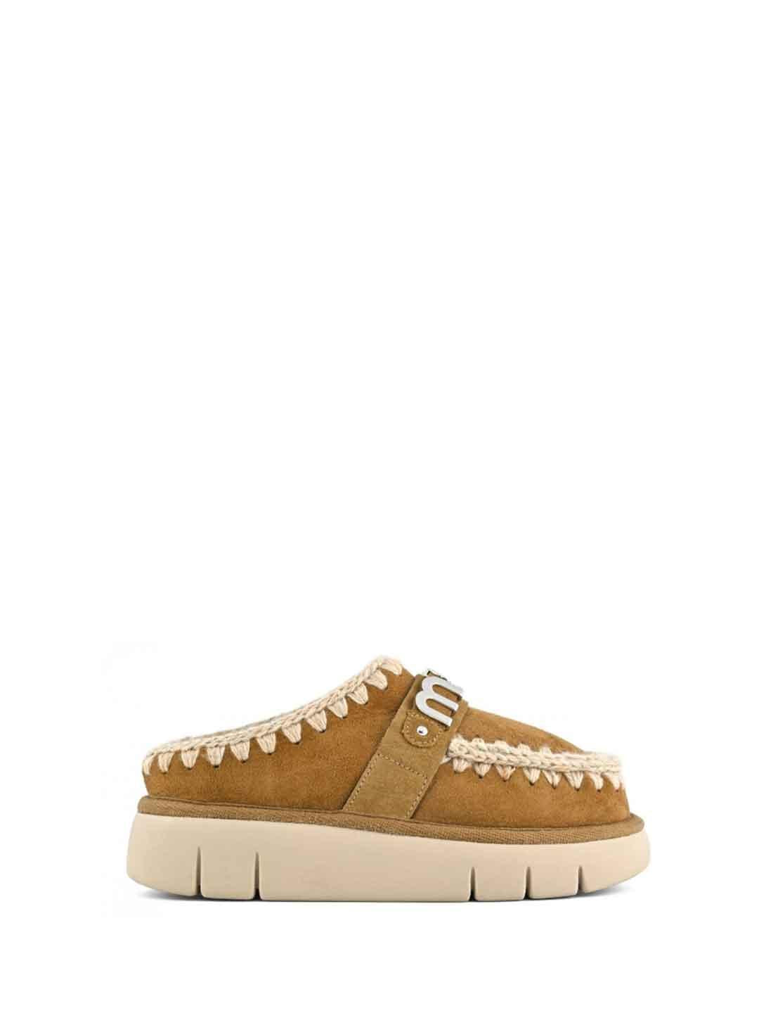 Mou Bounce Clog Special sabot cuoio con logo FW53100A1 CUOIO MOU 