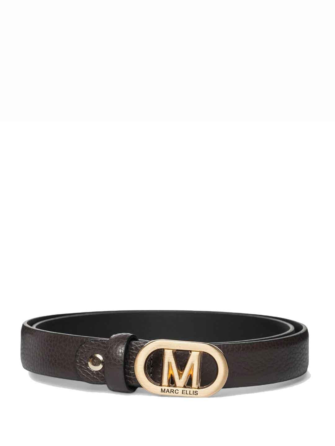 Marc Ellis 159 cintura marrone con fibbia oro ME BELT - 159 MARRONE MARC ELLIS 
