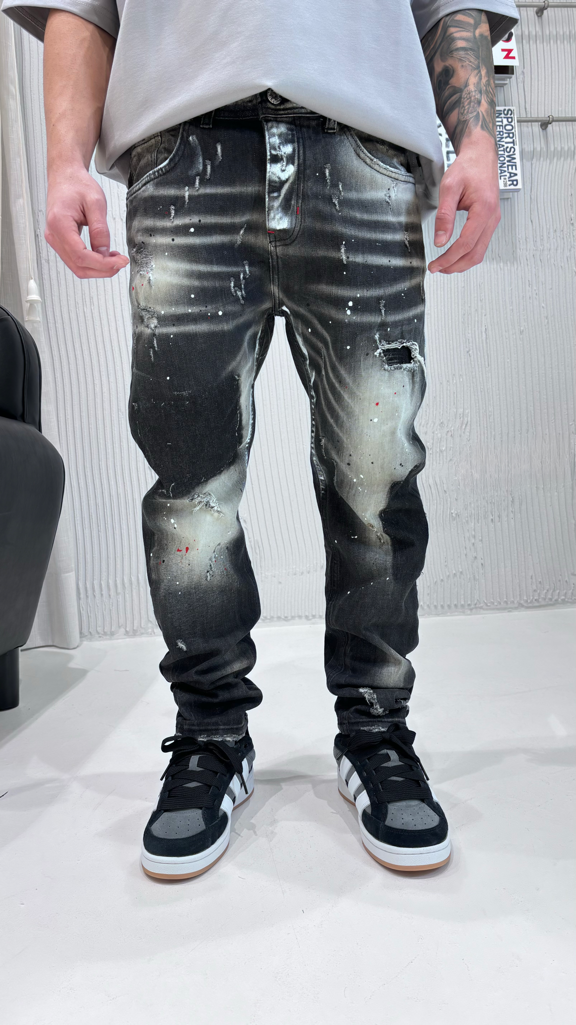 Cianotic jeans nero effeto vissuto FIT LEON NERO CIANOTIC 