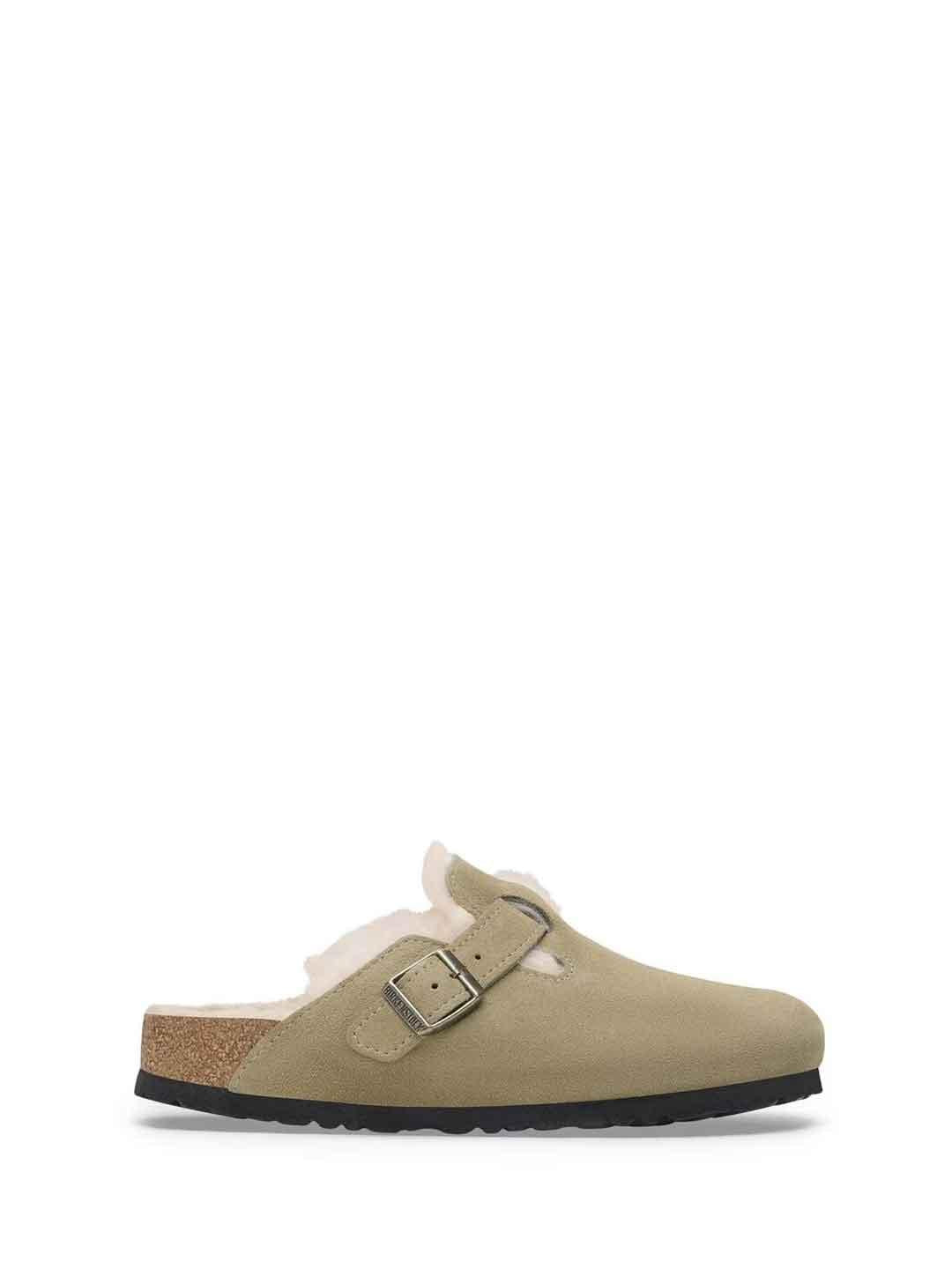 Birkenstock Boston sabot beige con pelliccia 1028299 BEIGE BIRKENSTOCK 
