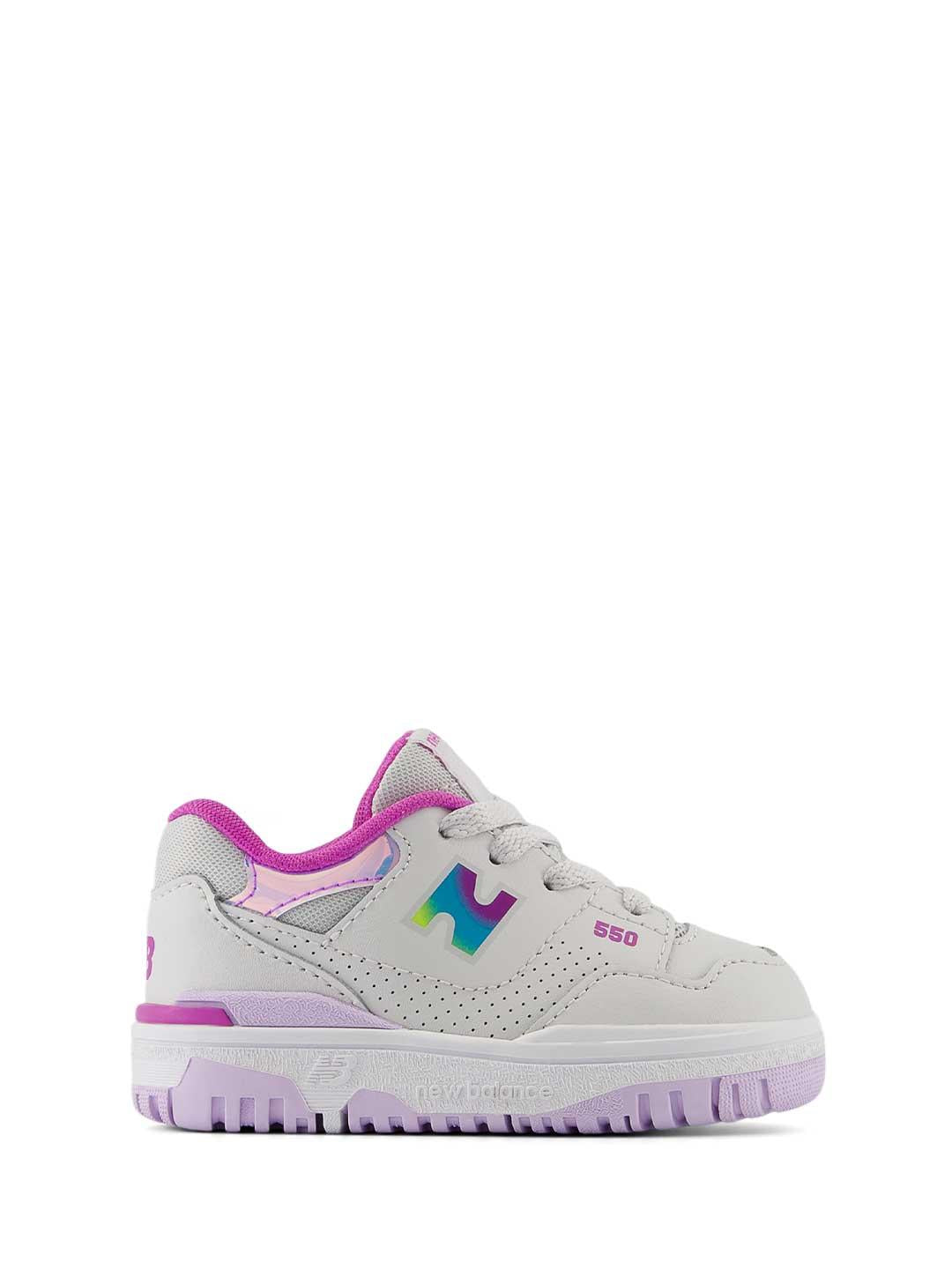 New Balance 550 sneakers kids bianco e fucsia ISB550HG BIANCO NEW BALANCE 