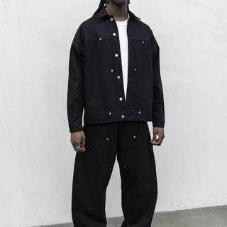 Present Day Carpenter coordinato nero in jeans PRS118 NERO PRESENT DAY 