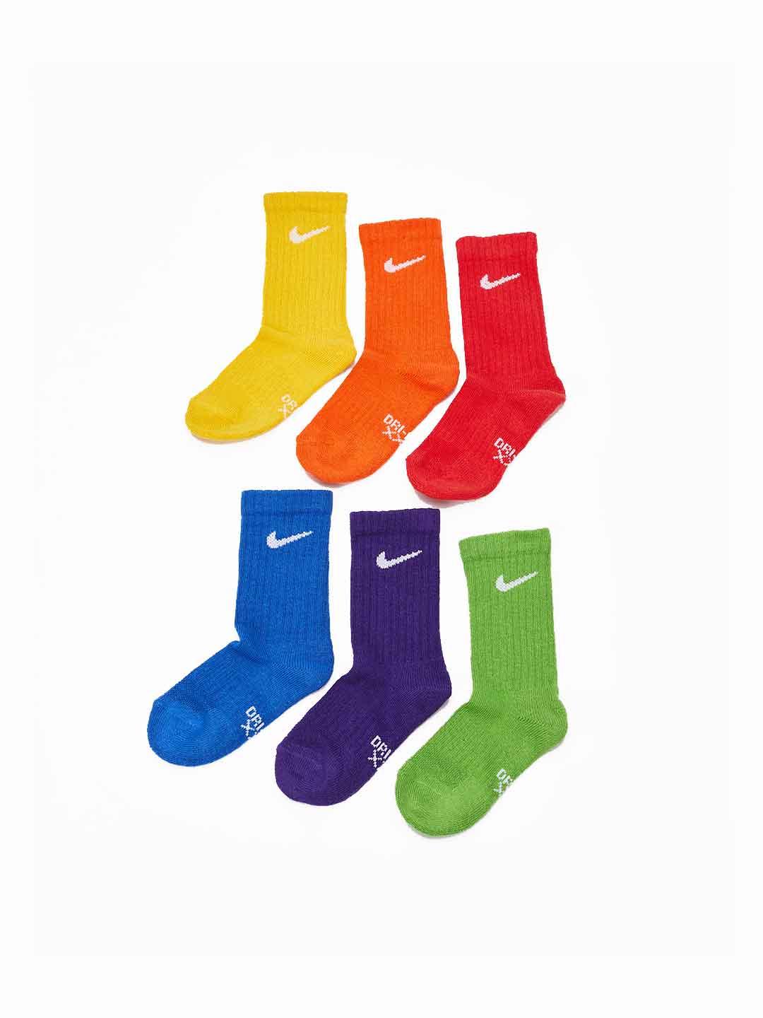 Nike calzini kids multicolor set da 6 paia RN0019-E69 MULTICOLOR NIKE 