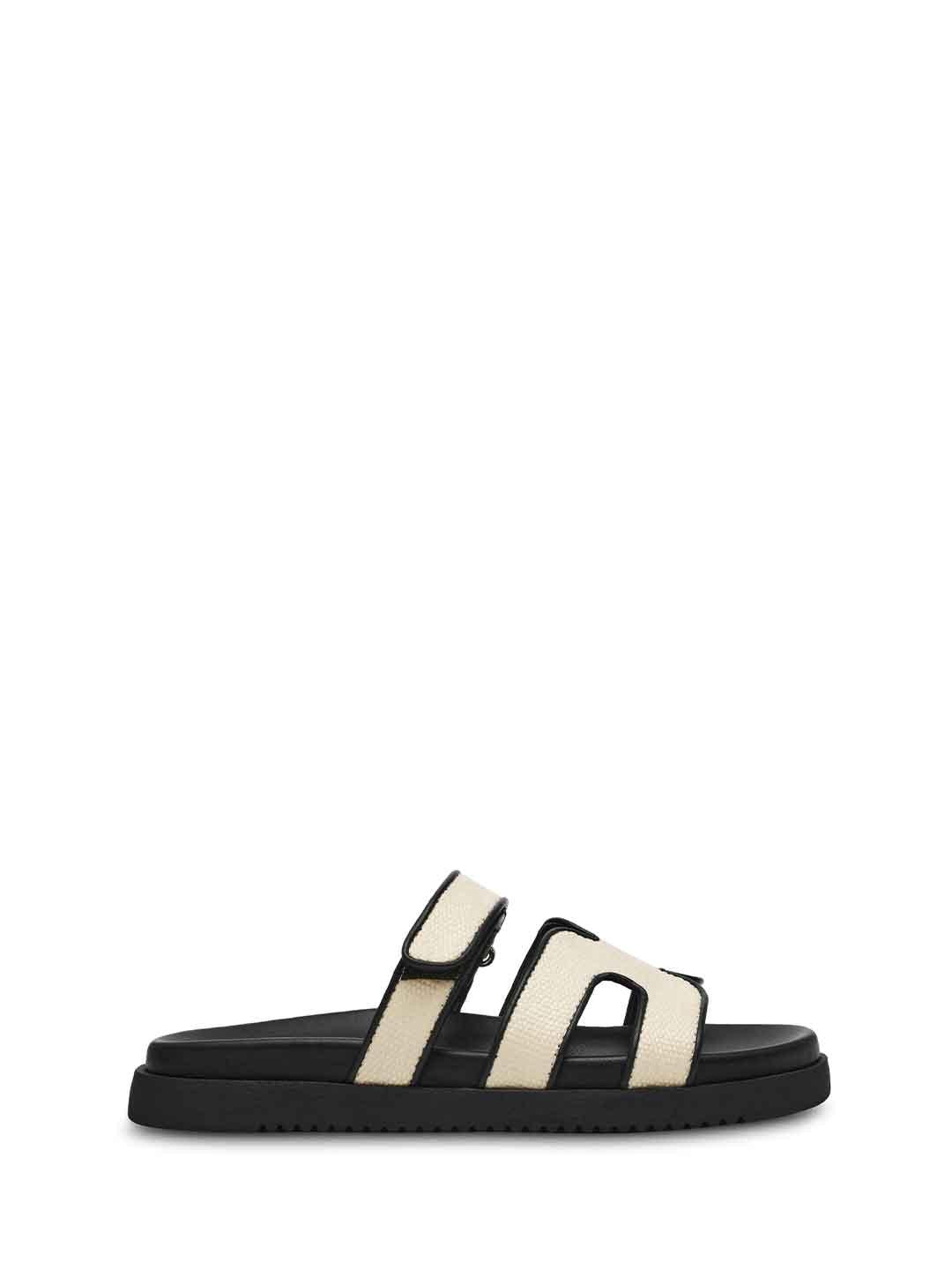 Steve Madden Missile sandali nero in rafia MISSILE NERO STEVE MADDEN 
