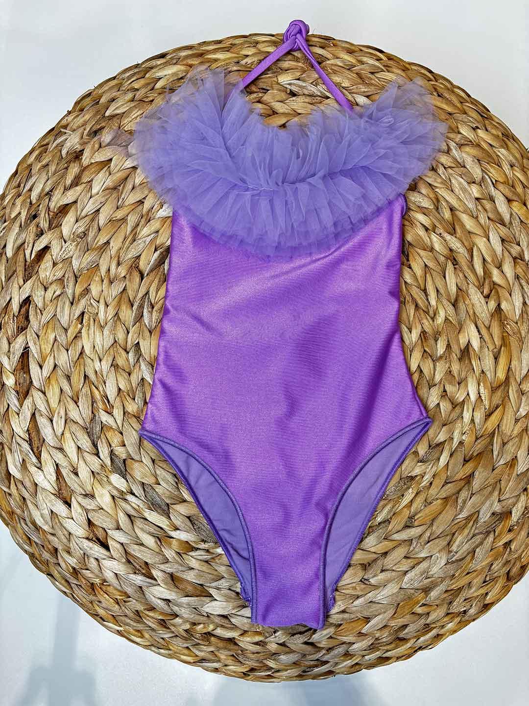 Island Coco costume kids viola intero con tulle ICJ814 VIOLA ISLAND COCO 