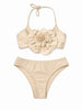Island Coco costume kids panna con fiore a triangolo 3-14 anni