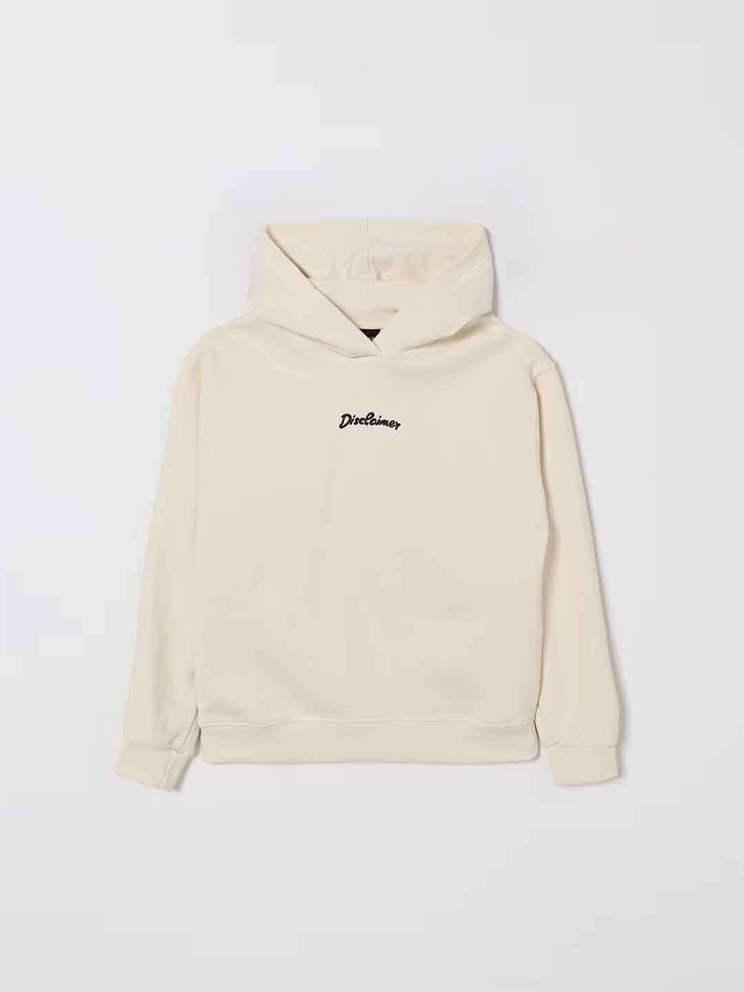 Disclaimer felpa kids panna con cappuccio 58300 PANNA DISCLAIMER 