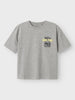Name It t-shirt kids grigio con stampa