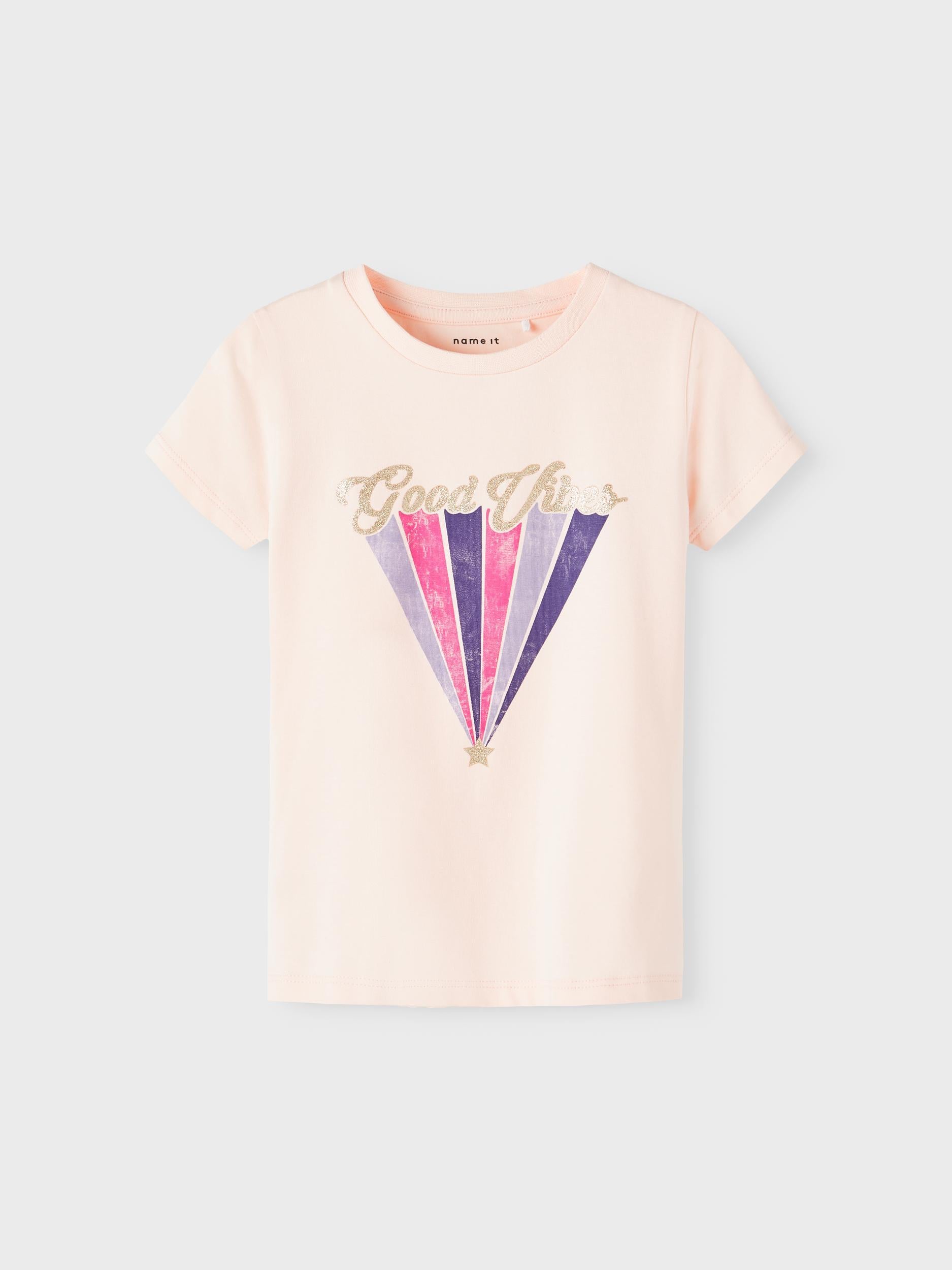 Name It kids t shirt rosa con stampa glitterata 13215421 ROSA NAME IT 