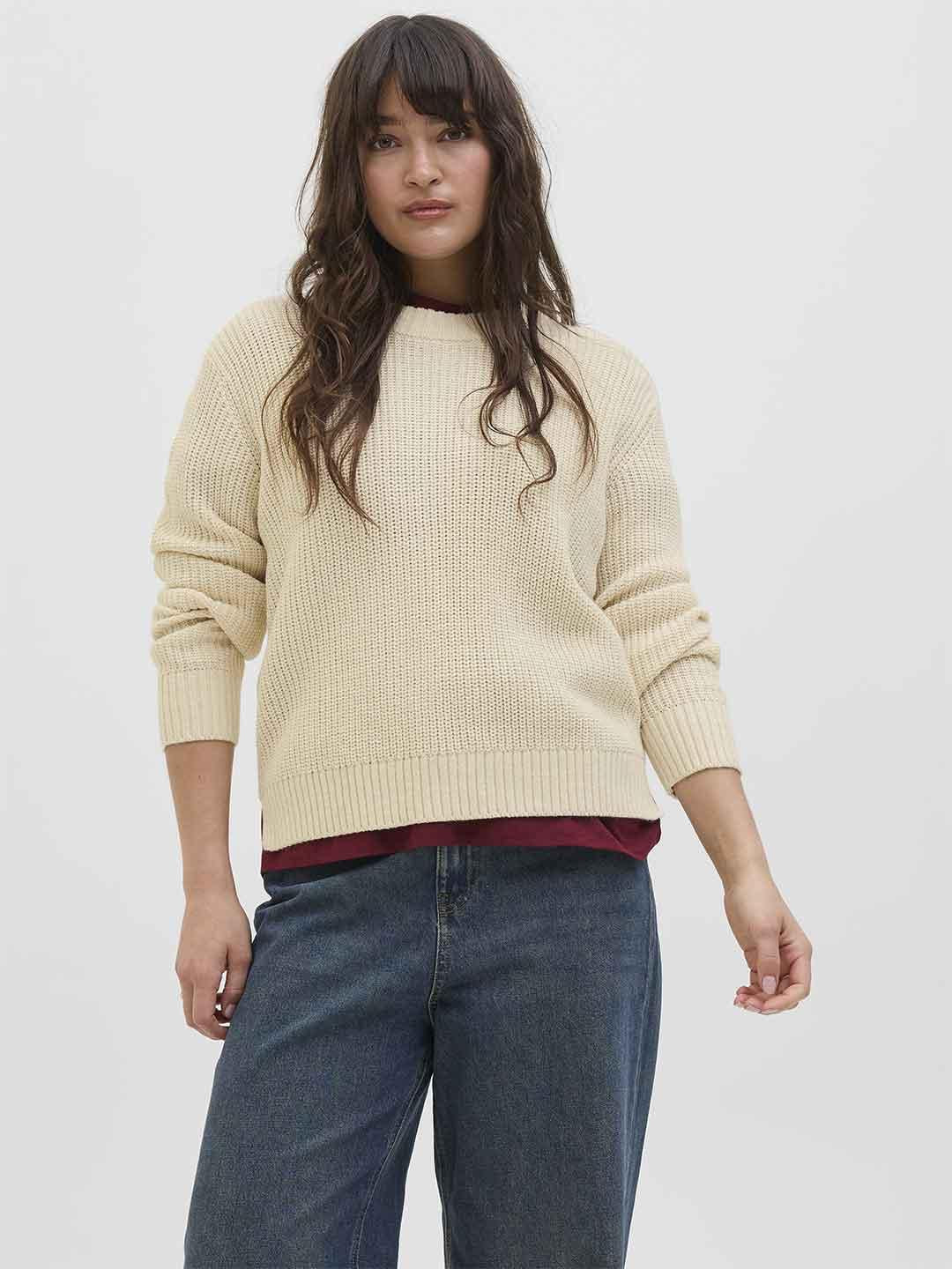 JJXX Global maglione panna 12288012 PANNA JJXX 