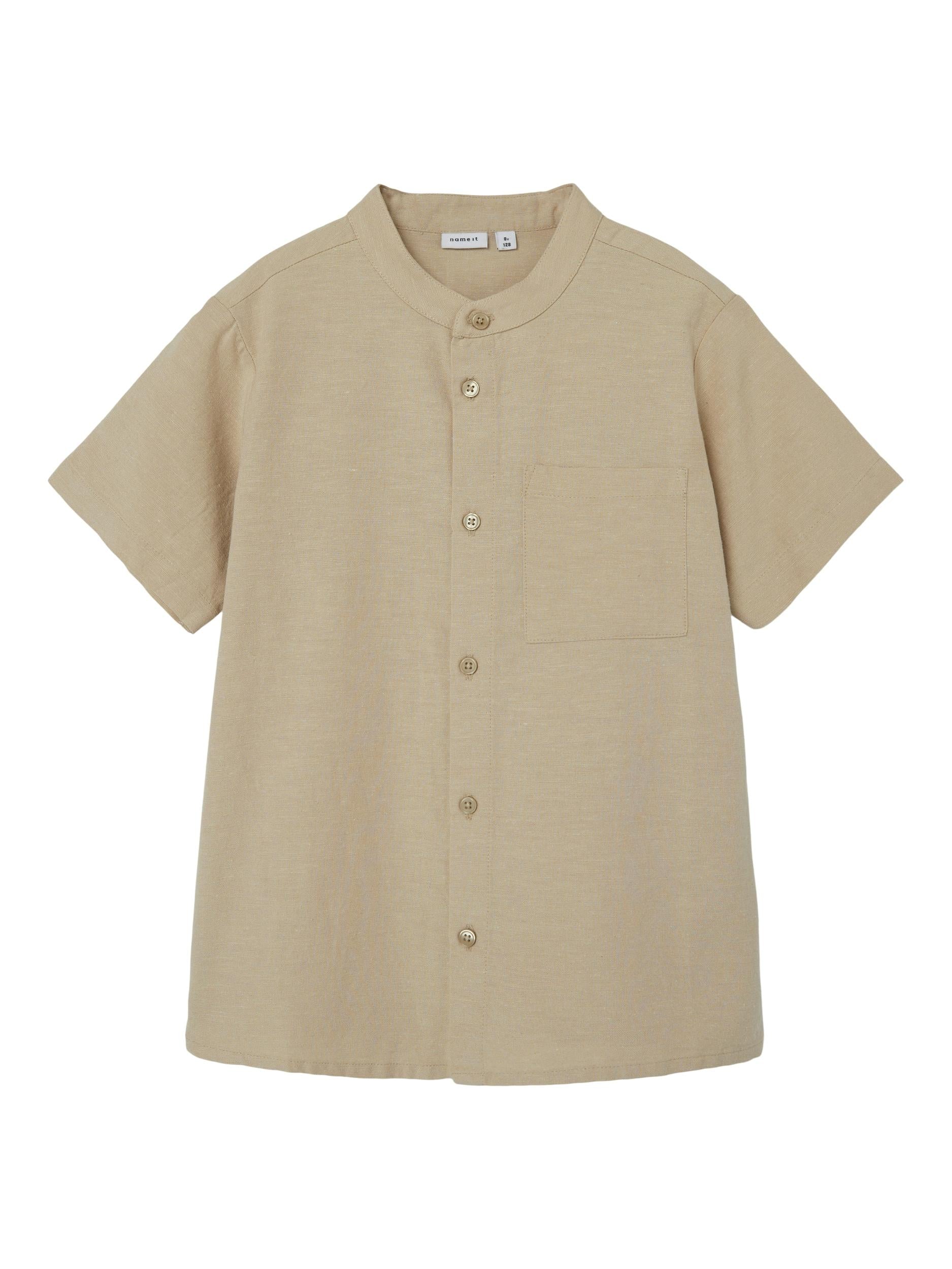Name It camicia kids beige con taschino 13227715 BEIGE NAME IT 