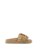 Colors Of California Slofiw sandali beige con frange