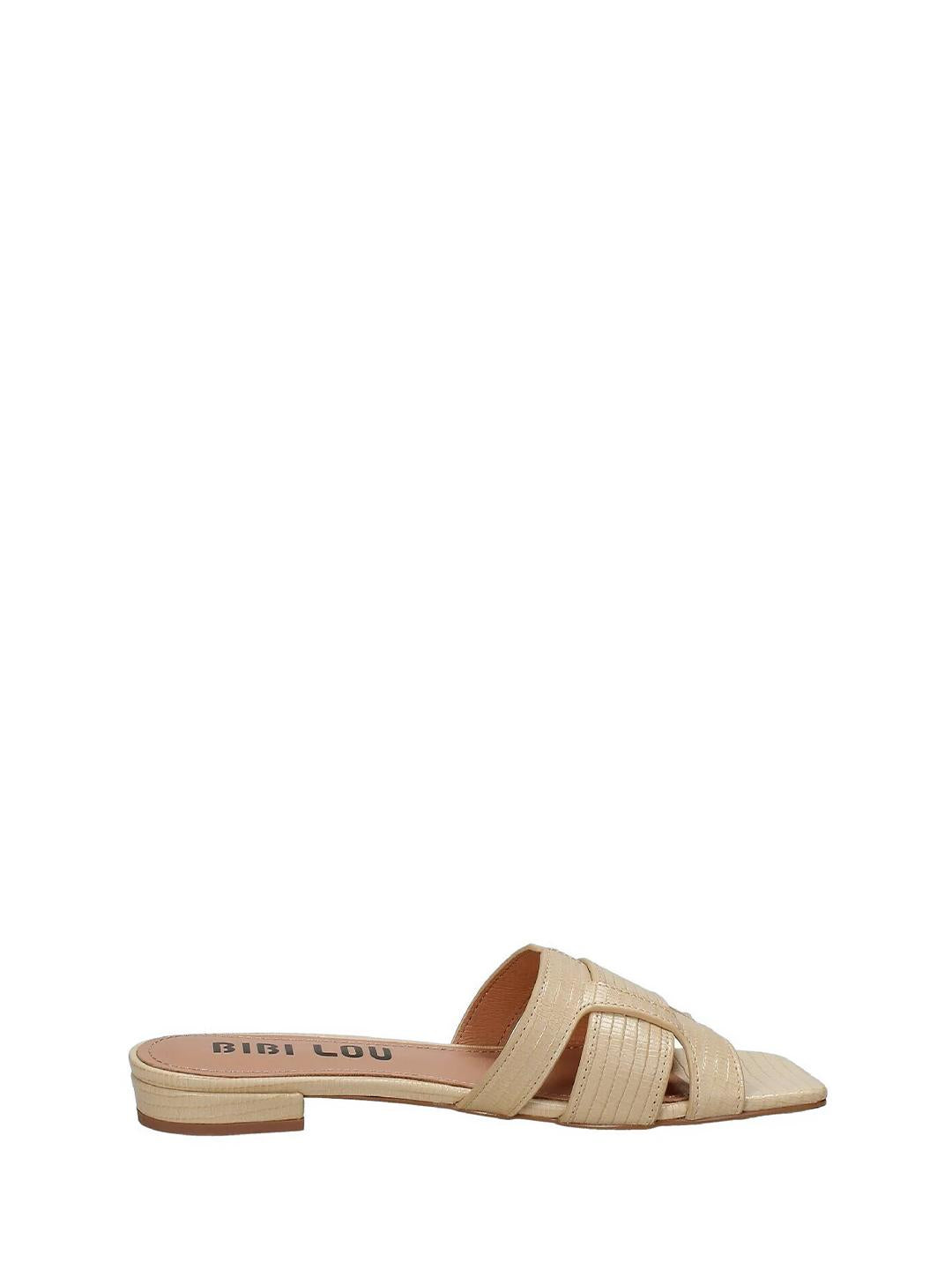 Bibi Lou Agrifogliola sandali beige martellata 760Z46VK BEIGE BIBI LOU 