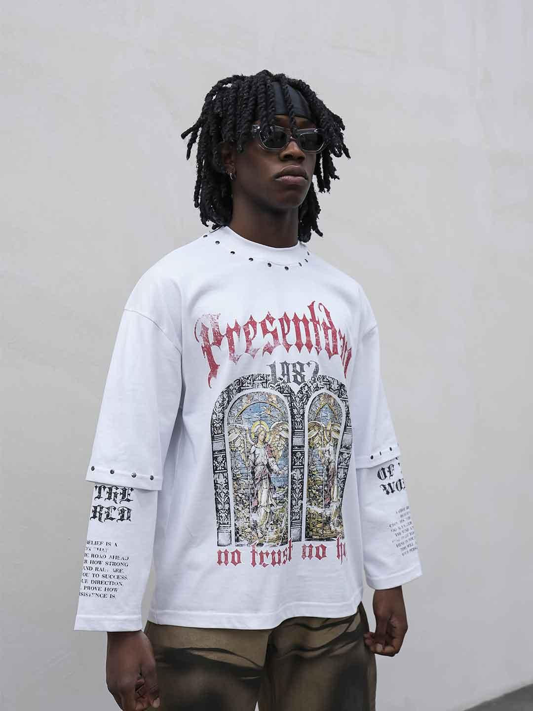 Present Day t-shirt bianco PRS077 BIANCO PRESENT DAY 