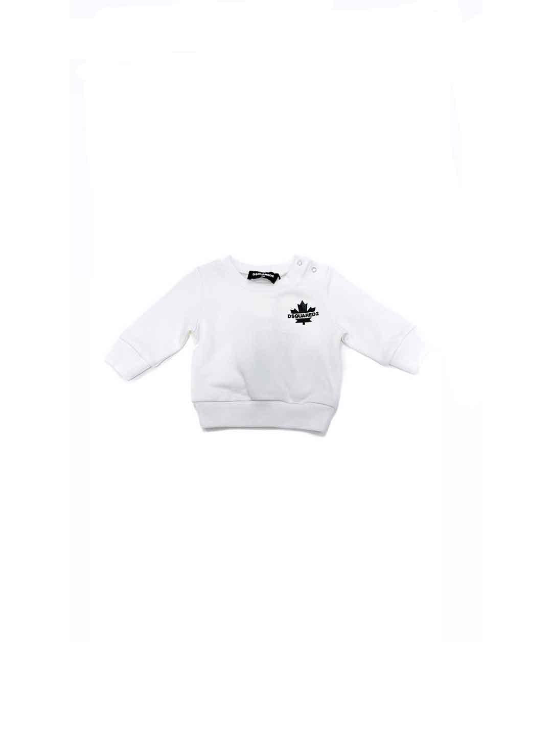 Dsquared 2 felpa kids bianco DQ3095 D0AC6 BIANCO DSQUARED 2 