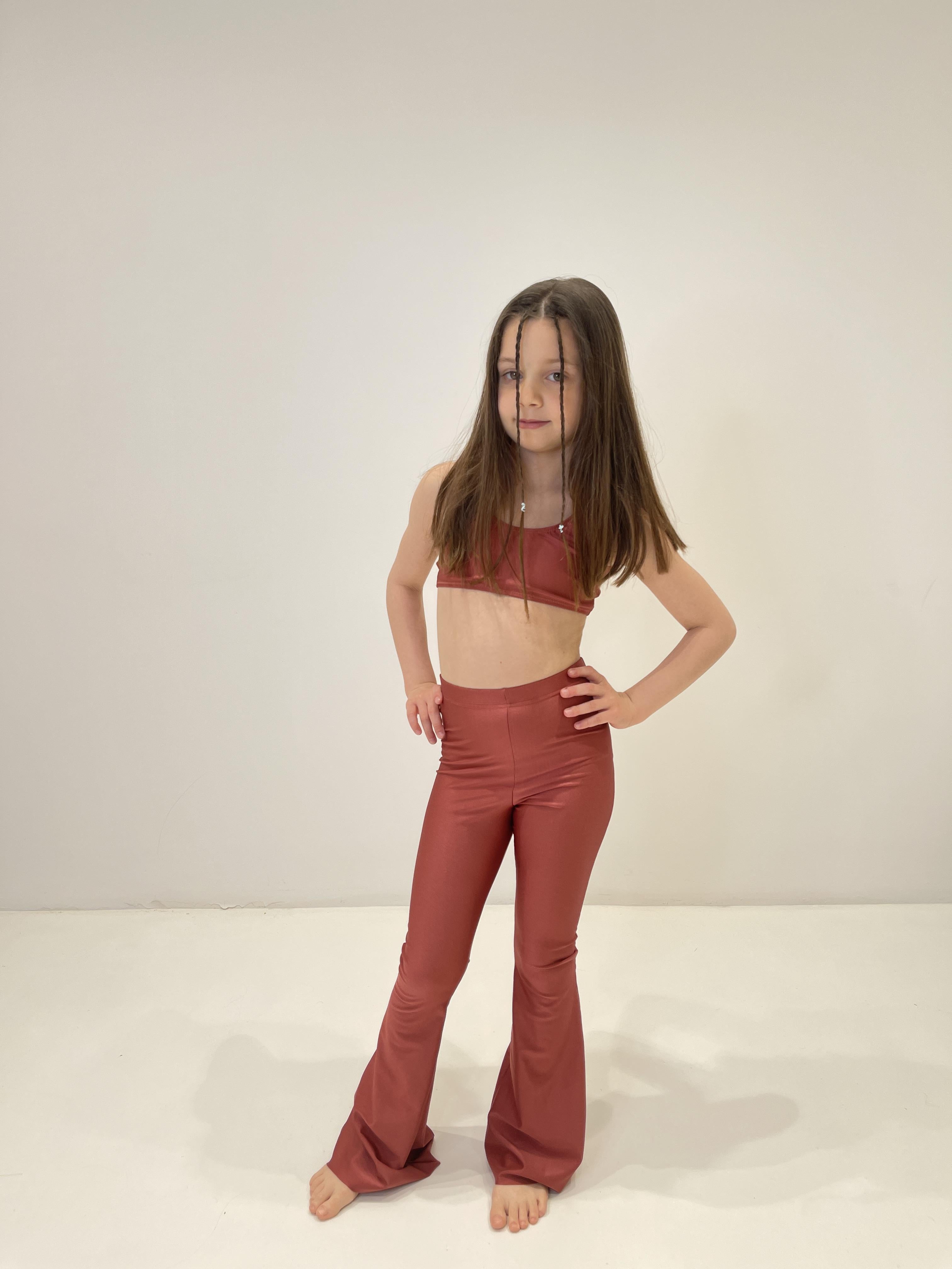 Island Coco leggings kids bronzo a zampa AB-ICJ07 BRONZO ISLAND COCO 