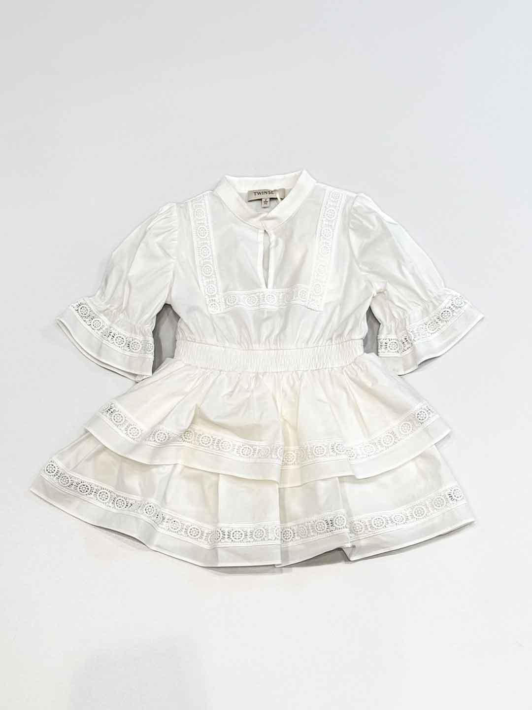 Twinset abito kids bianco in pizzo 261GB2022 BIANCO TWINSET 